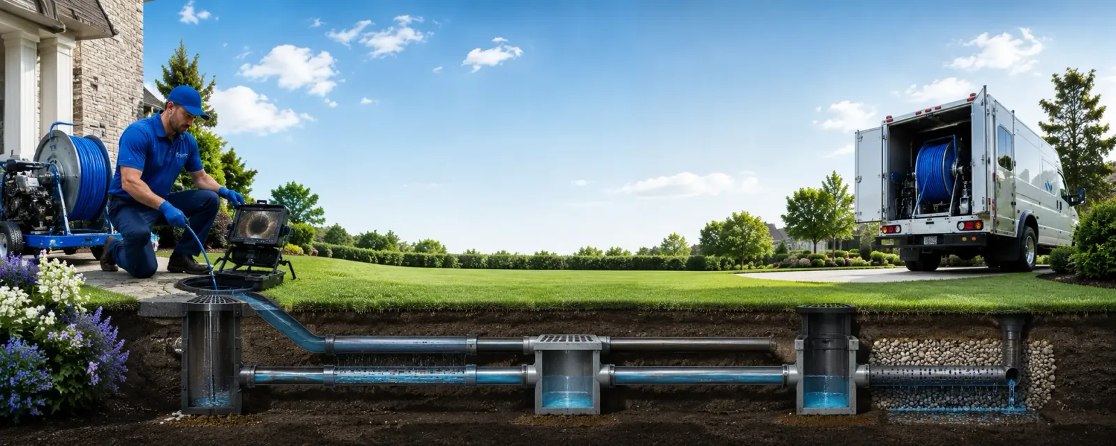 Outdoor drain cleaning information for Conway Springs, KS